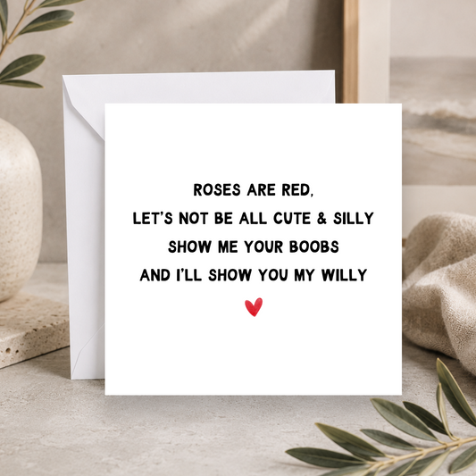 Rude Valentines Day Card  (Cute & Silly)