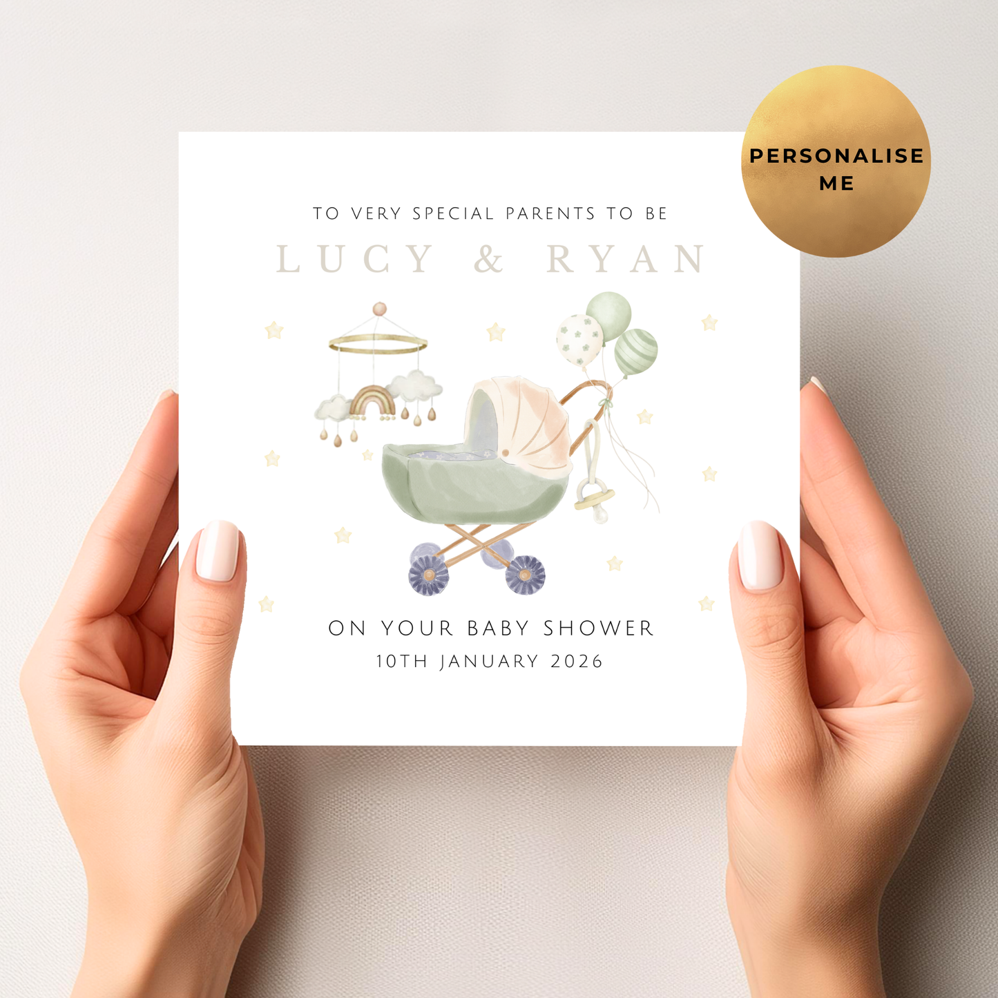 Gender Neutral Baby Shower Card