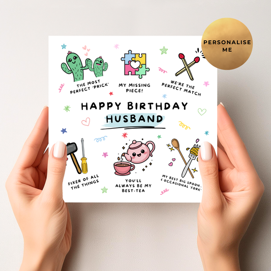 Pun Birthday Card For Husband