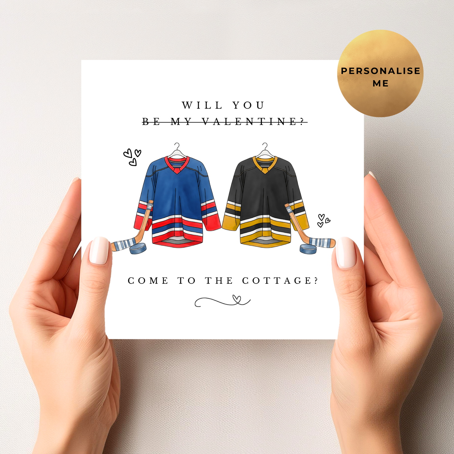 Heated Rivalry Inspired Valentine's Day Card