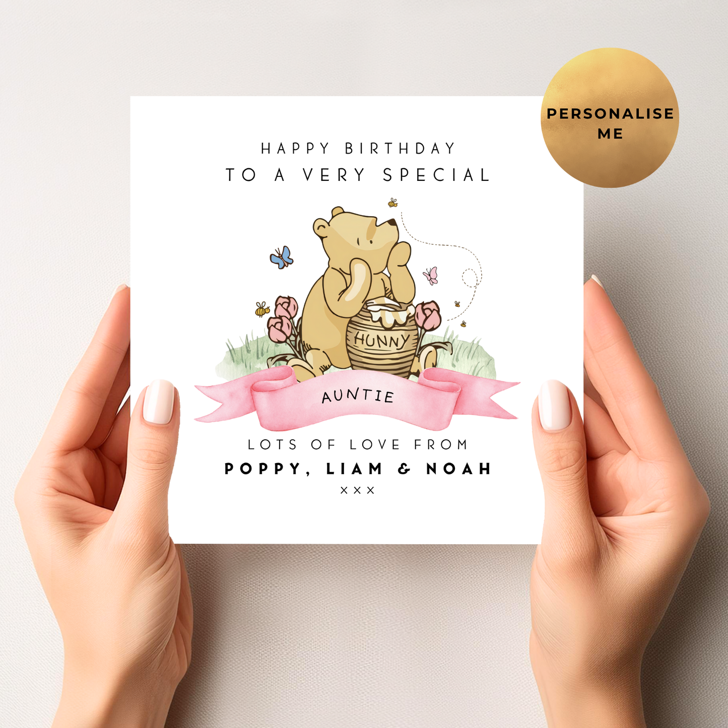 Winnie The Pooh Birthday Card For Her
