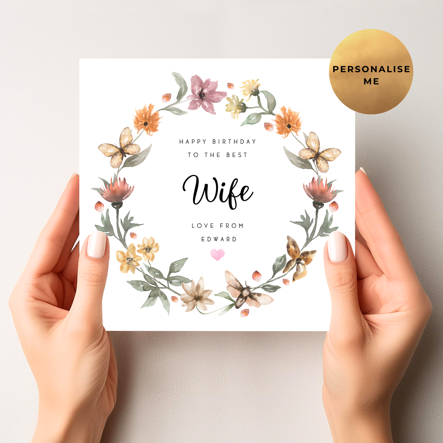 Floral Birthday Card For Her