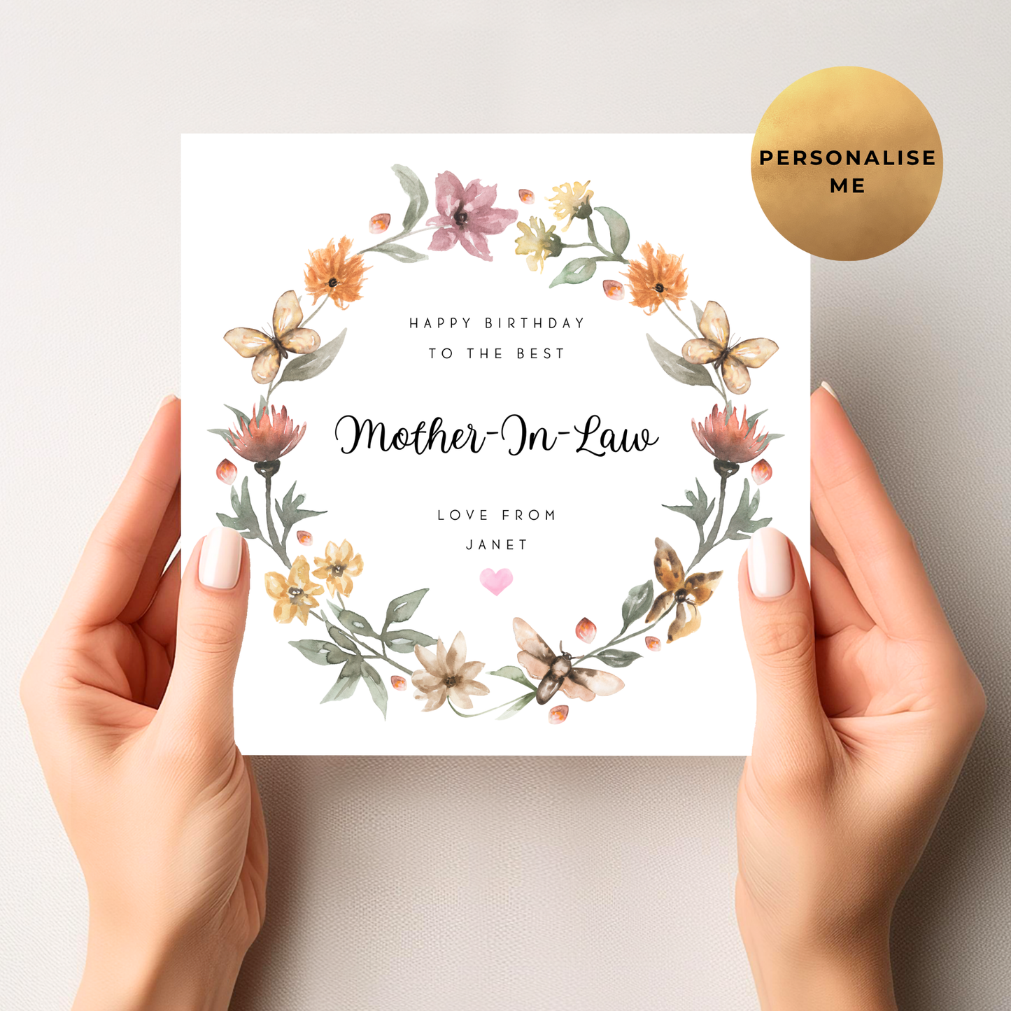 Floral Birthday Card For Her