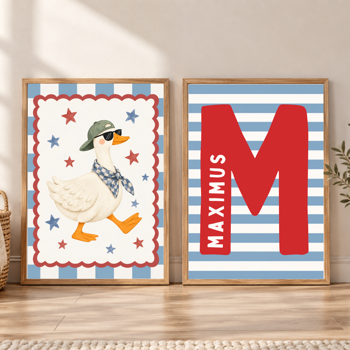 Cool Goose & Initial Print Set