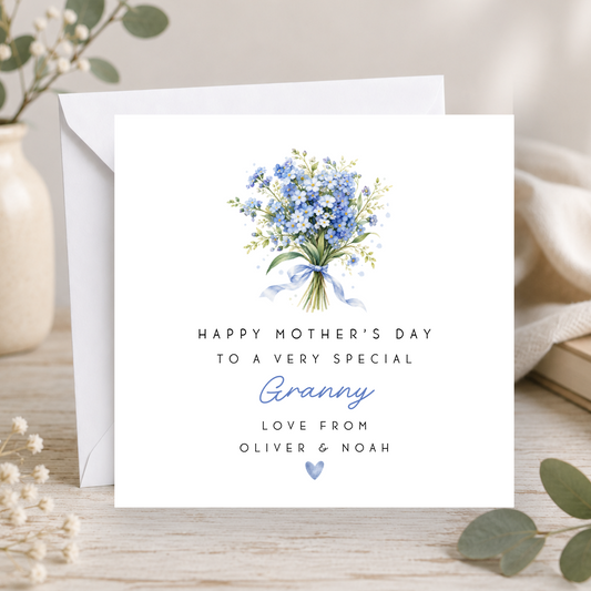 Floral Mother's Day Card For Granny