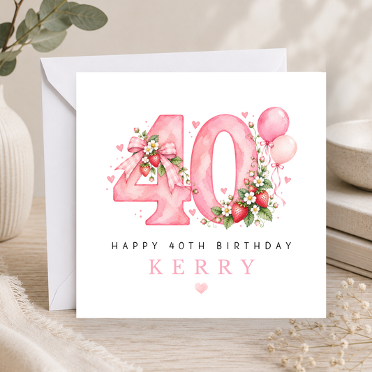 40th Birthday Card