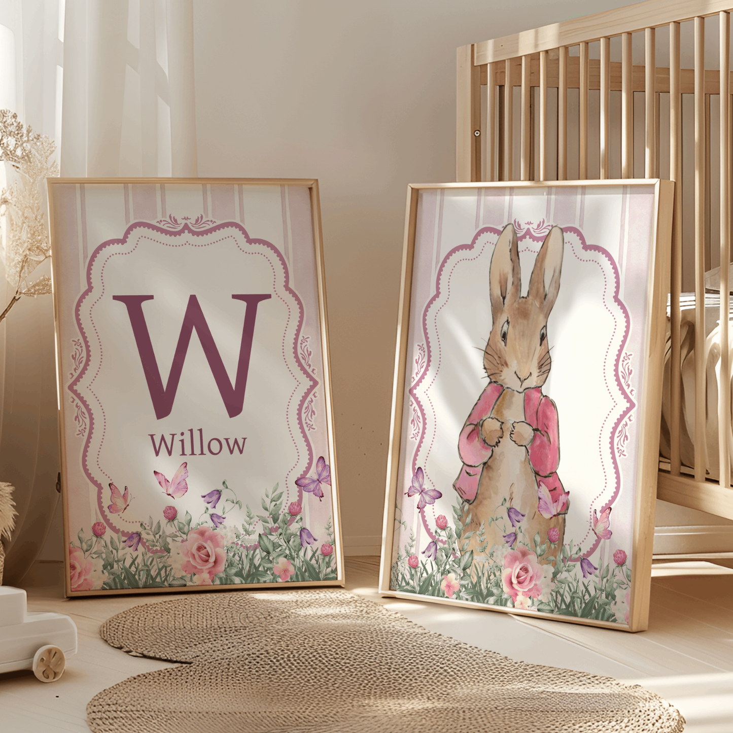 2x Peter Rabbit Floral Prints