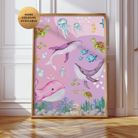 Pink Under The Sea Print