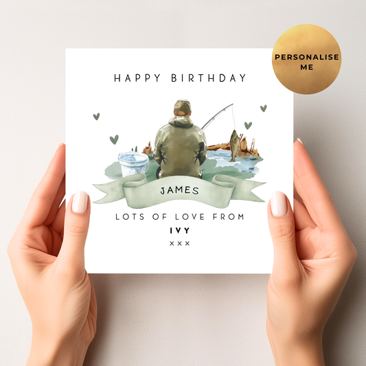Fishing Birthday Card For Him