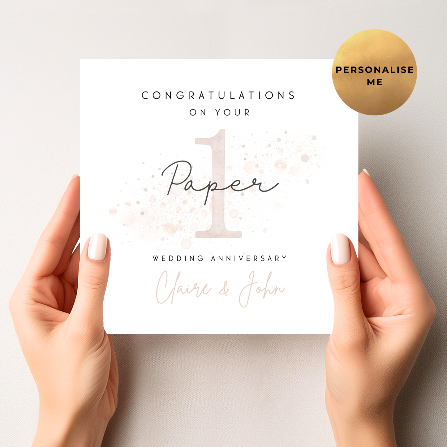 Paper Anniversary Card
