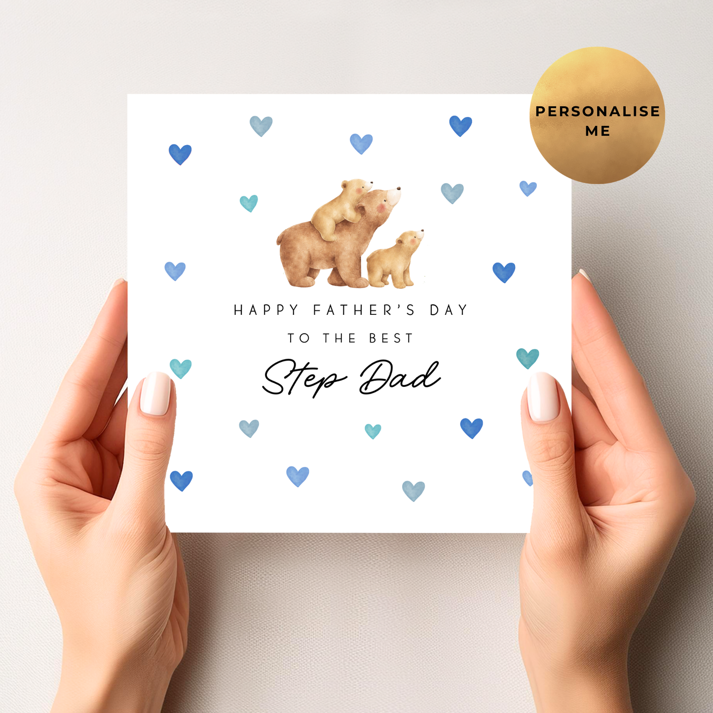 Daddy Bear Father's Day Card (Two Bears)