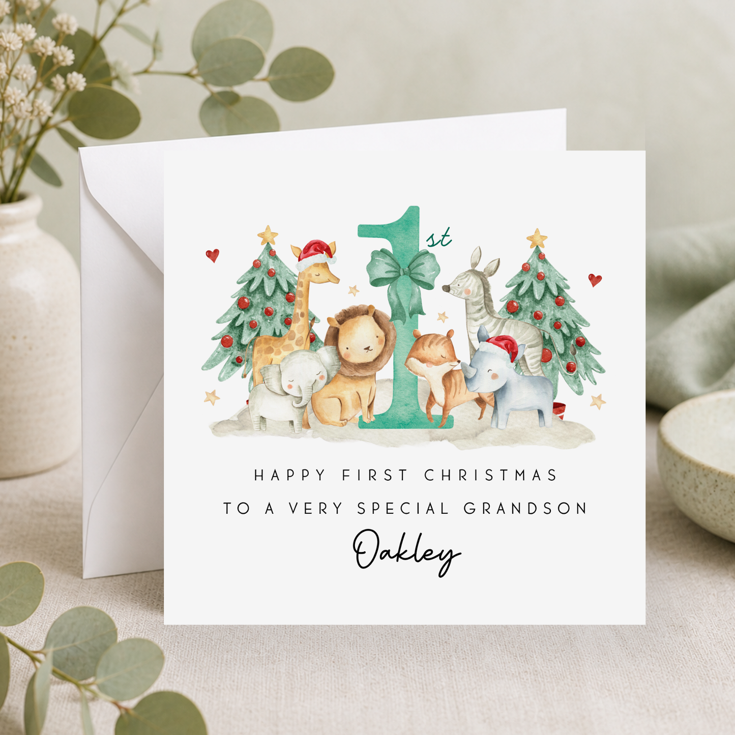 Safari First Christmas Card