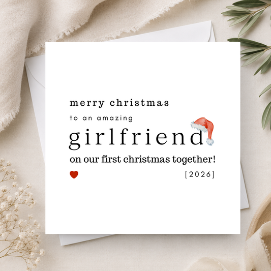 First Christmas Card for Girlfriend
