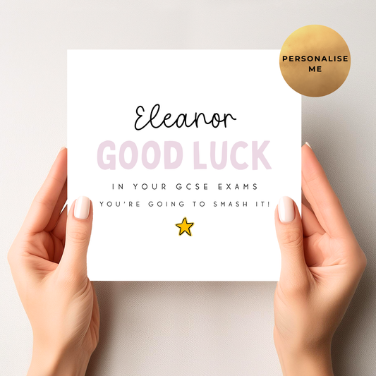 Good Luck On Your GCSE Exams Card