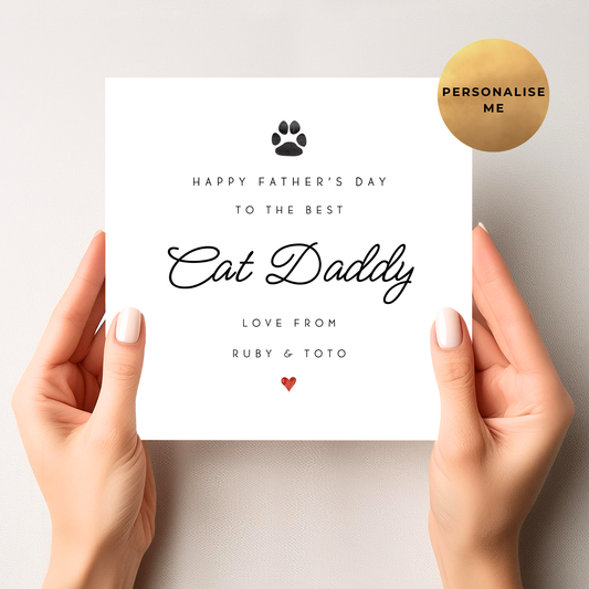 Cat Daddy Father's Day Card