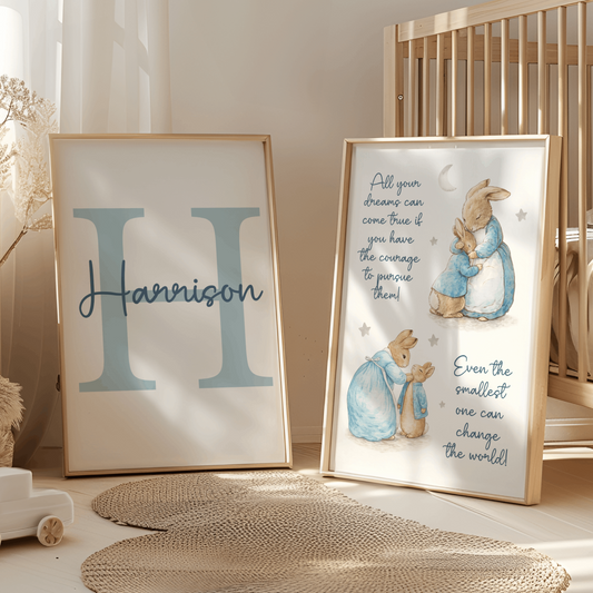 2x Peter Rabbit Nursery Prints