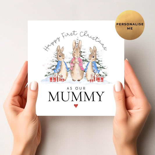 Peter Rabbit First Christmas As My Mummy Card From Twins