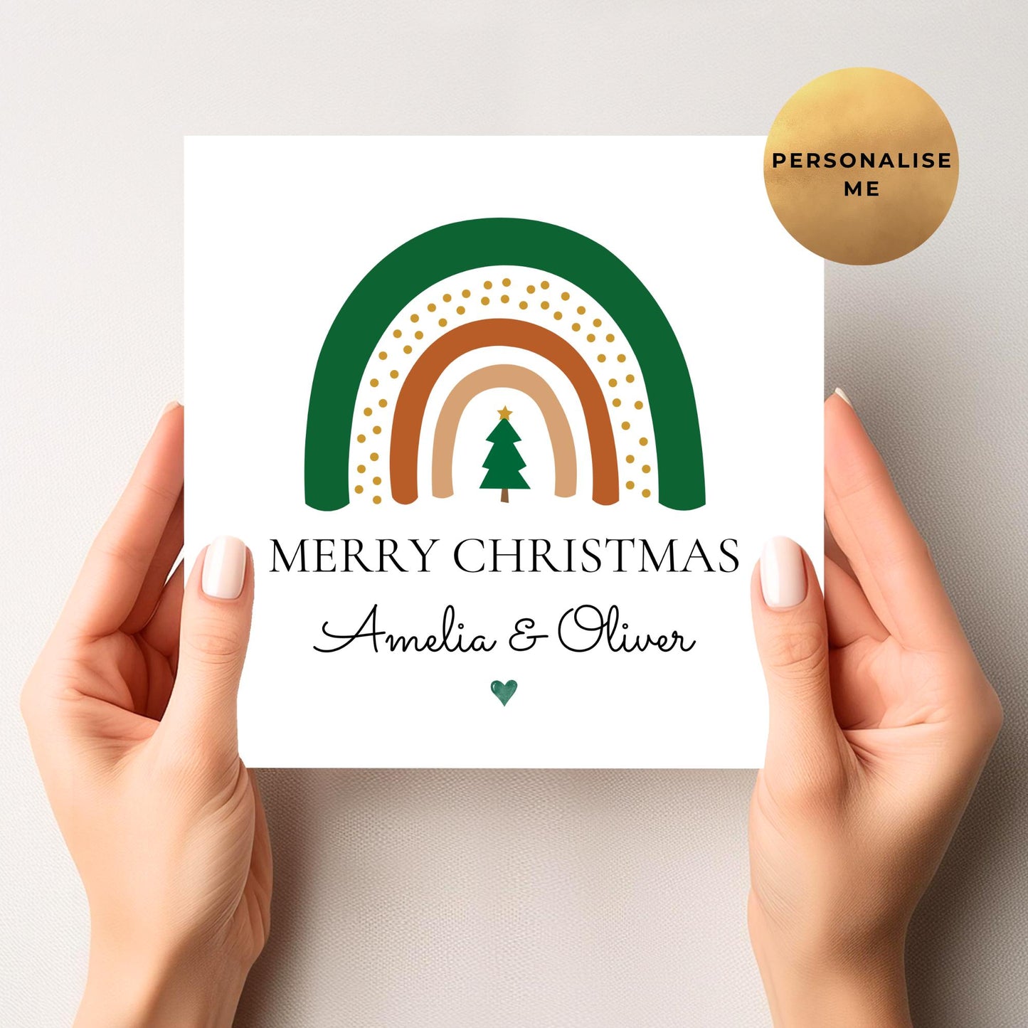 Rainbow Christmas Card