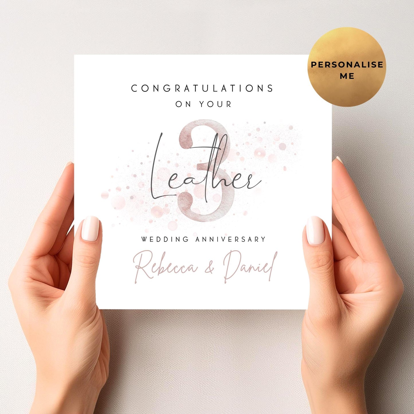Leather Anniversary Card