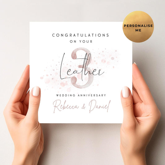 Leather Anniversary Card