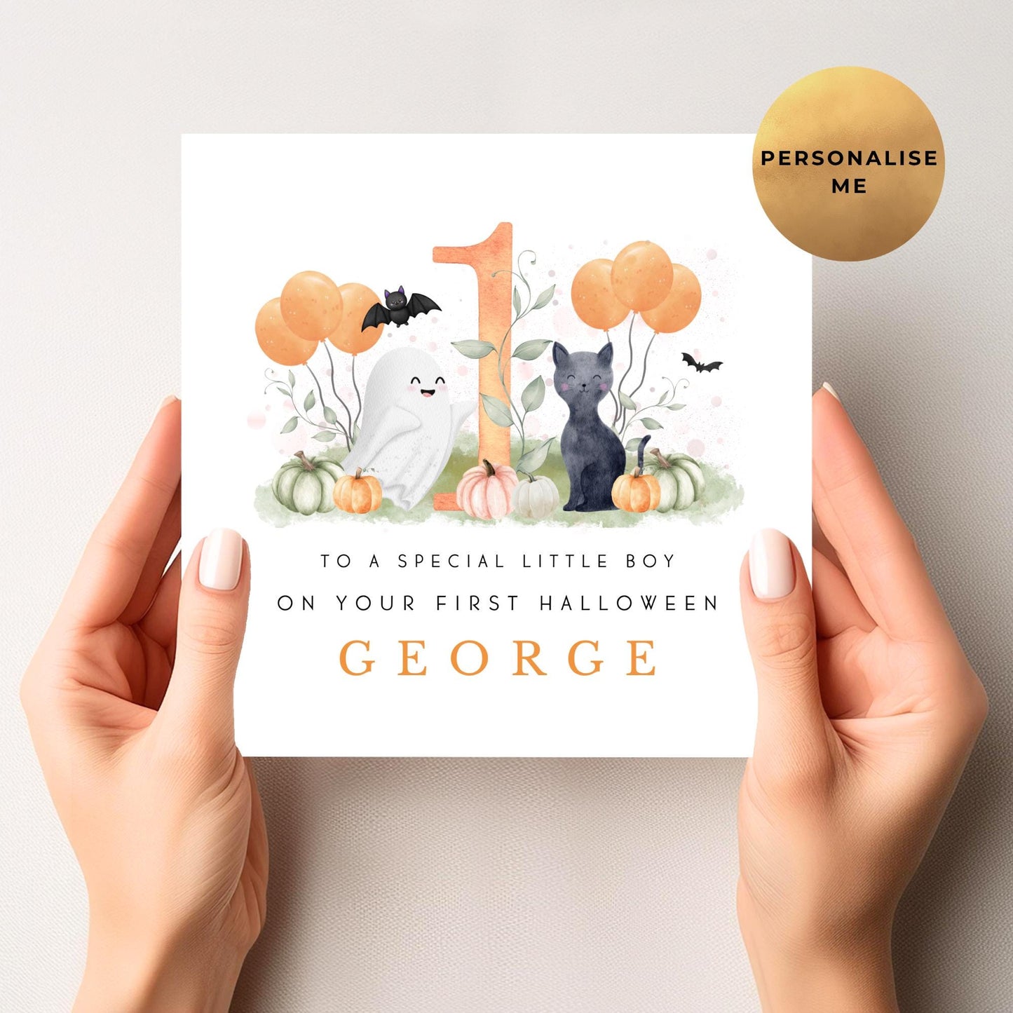 First Halloween Card