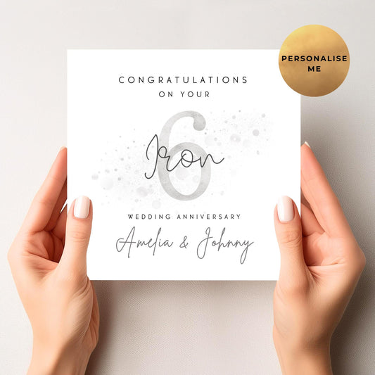 Iron Anniversary Card