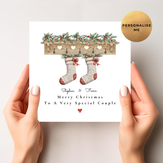 Personalised Couple Christmas Card