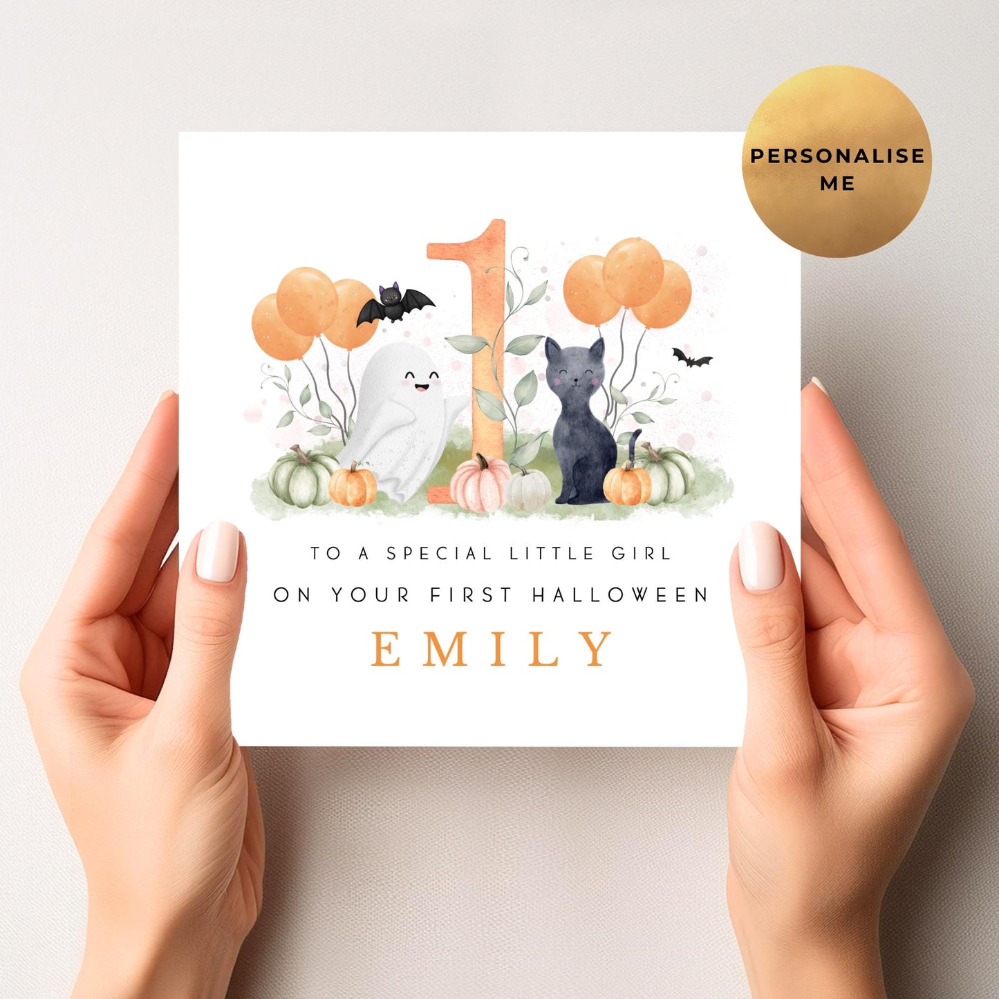 First Halloween Card