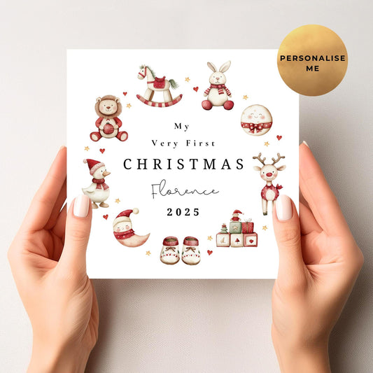 First Christmas Card For A Baby