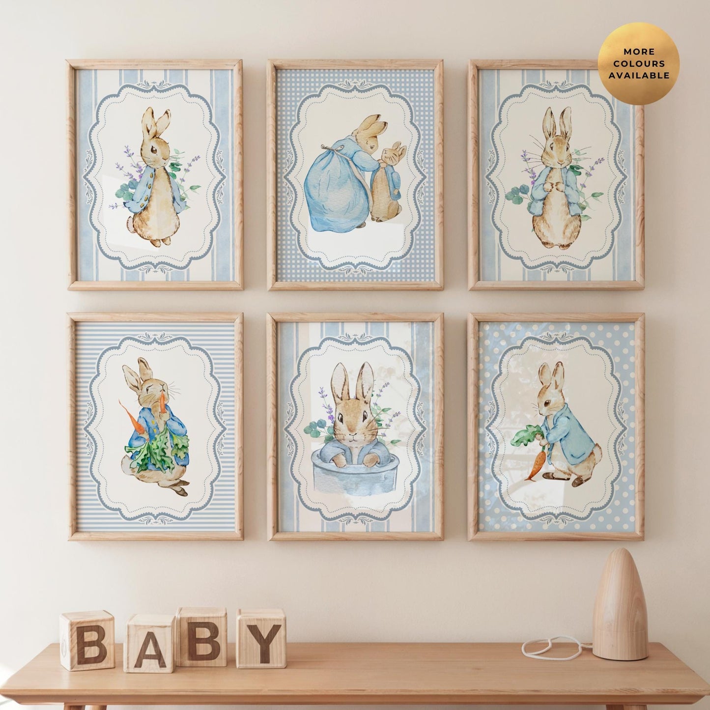 6x Peter Rabbit Nursery Prints
