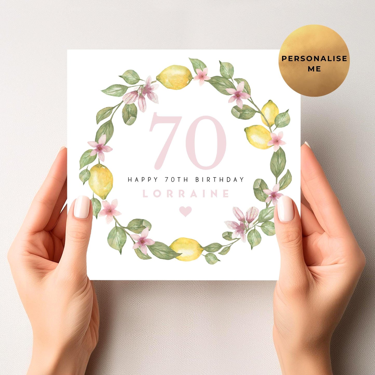 70th Birthday Card