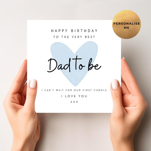 Cute Birthday Card For Dad-To-Be