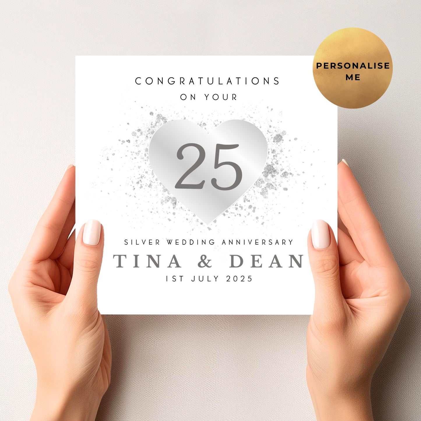 Silver Anniversary Card