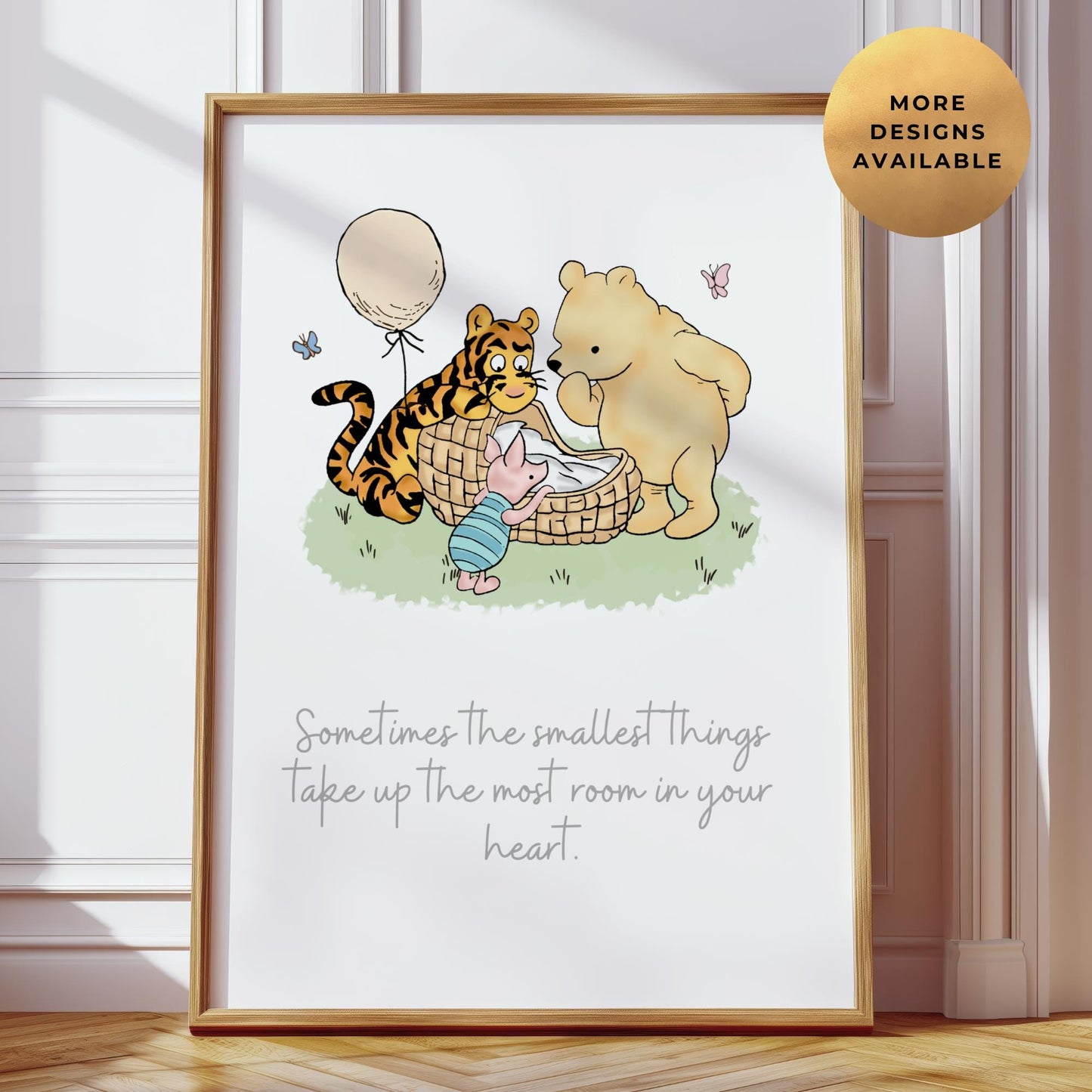 Winnie The Pooh "Smallest Things" Nursery Print