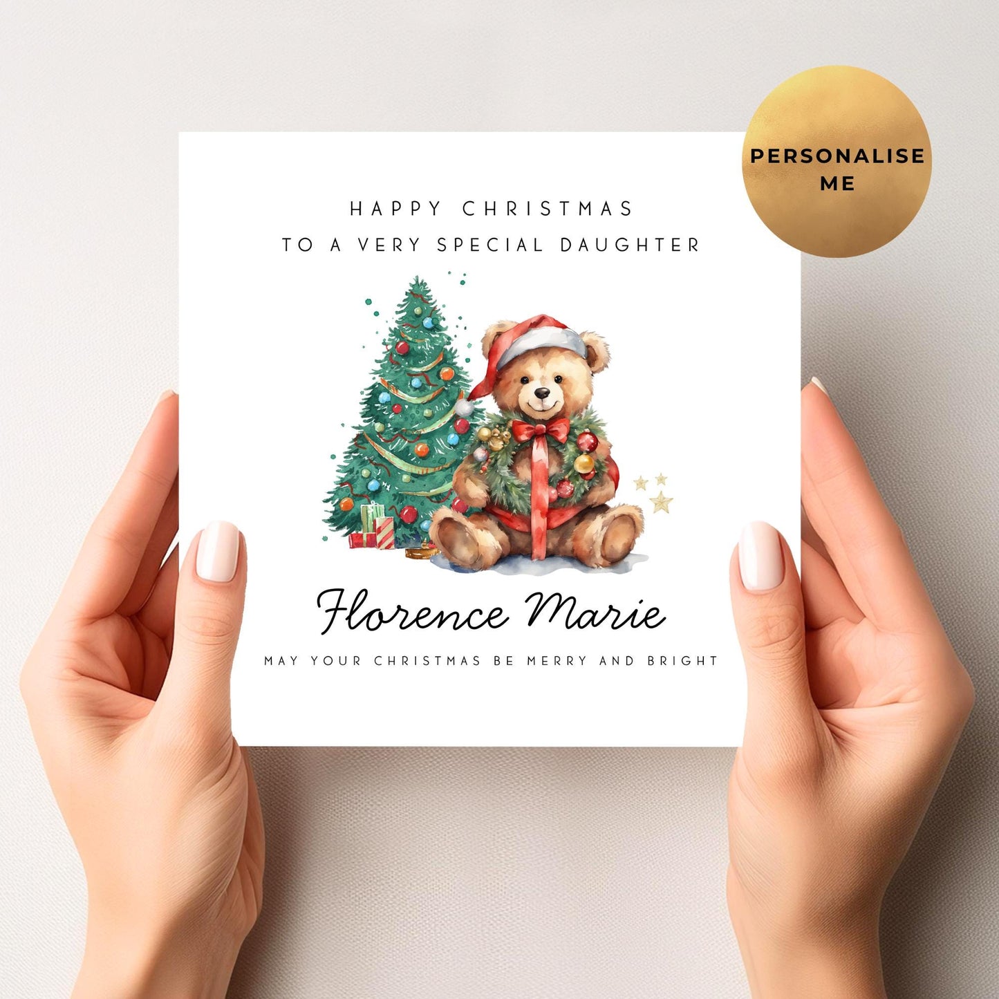 Teddy Bear Christmas Card