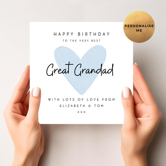 Birthday Card For Great Grandad
