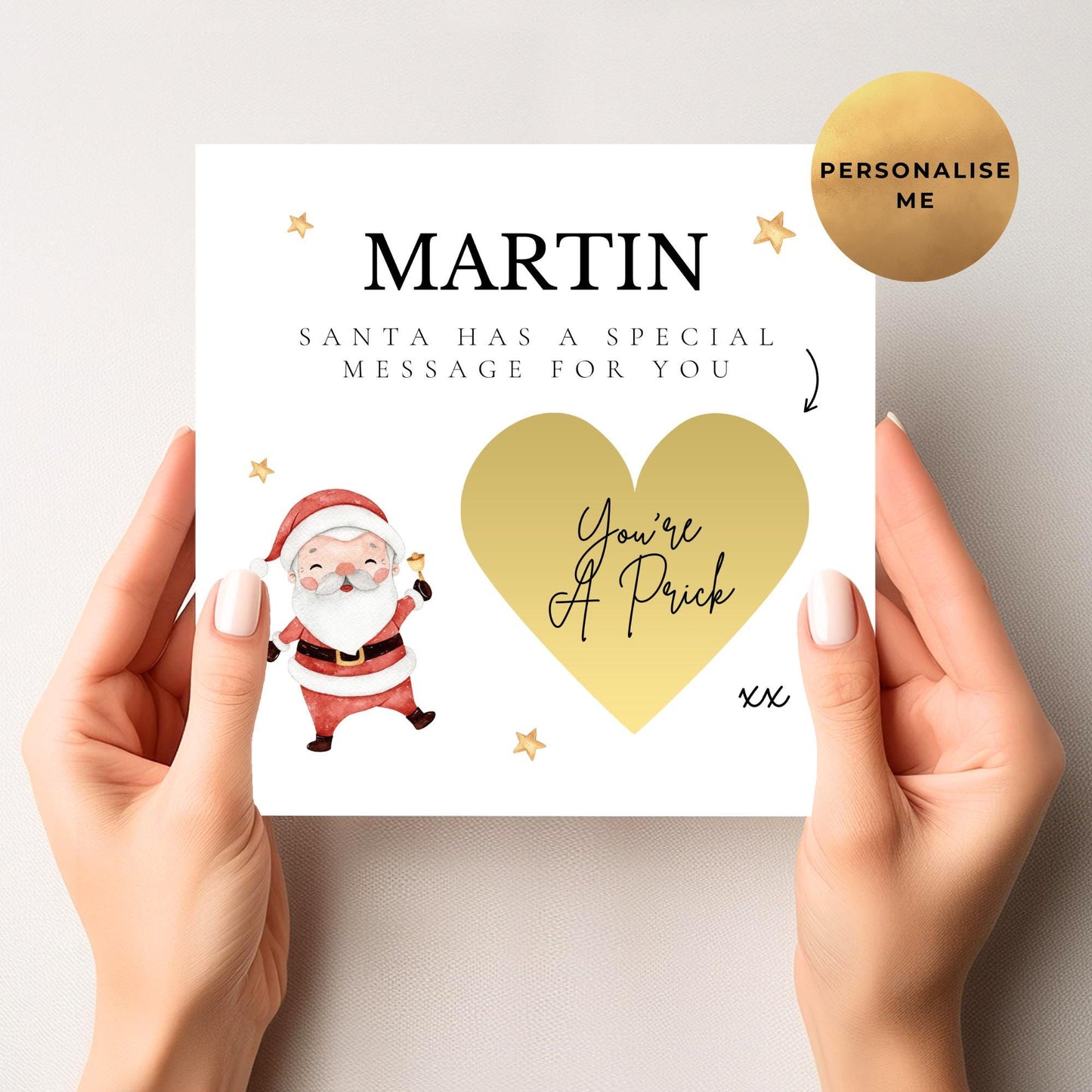 Rude Christmas Scratch Card