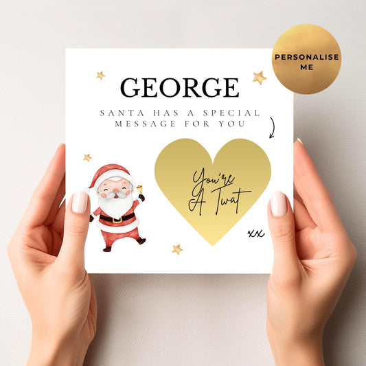 Rude Christmas Scratch Card