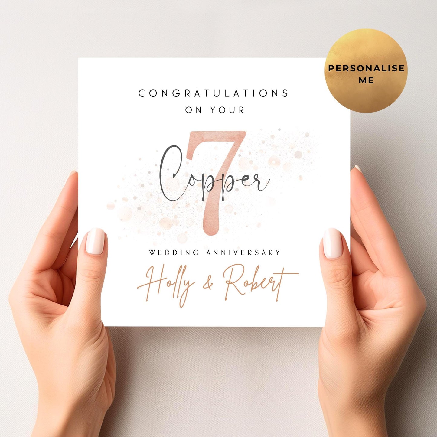 Copper Anniversary Card