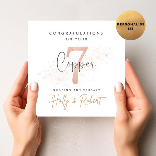 Copper Anniversary Card