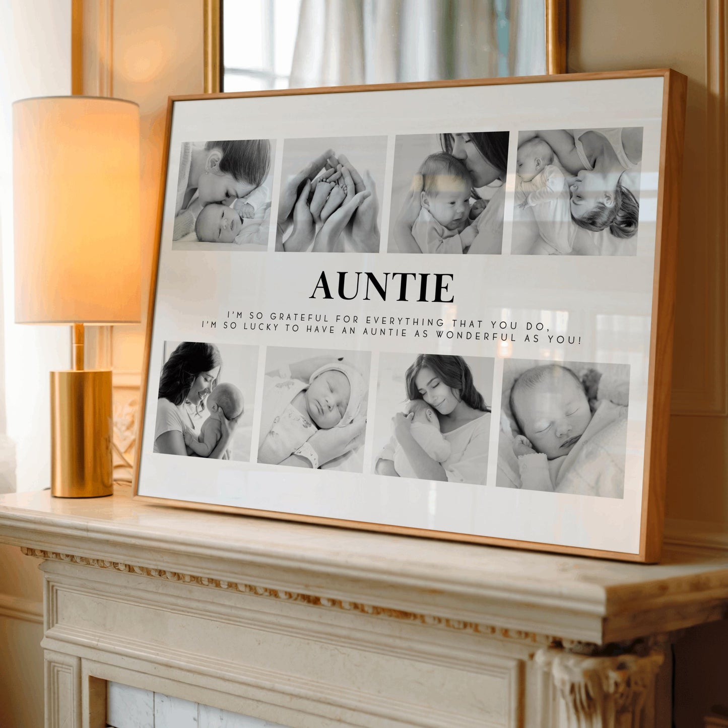 Personalised Print Gift For Auntie