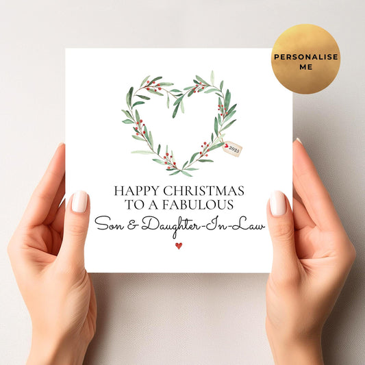 Christmas Card For Son-In-Law & Daughter
