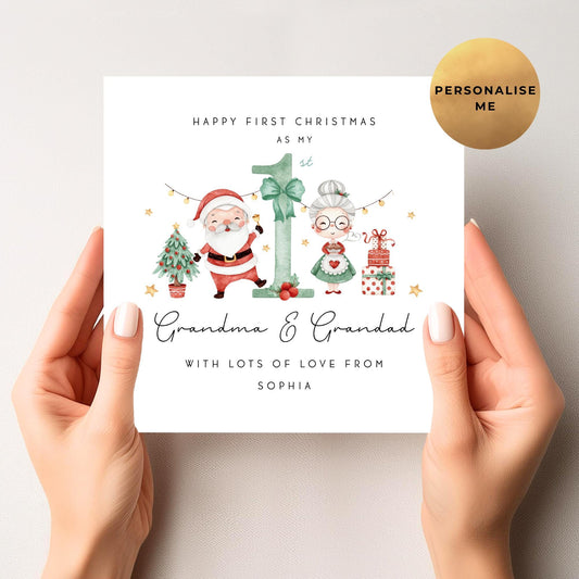 Grandparents First Christmas Card