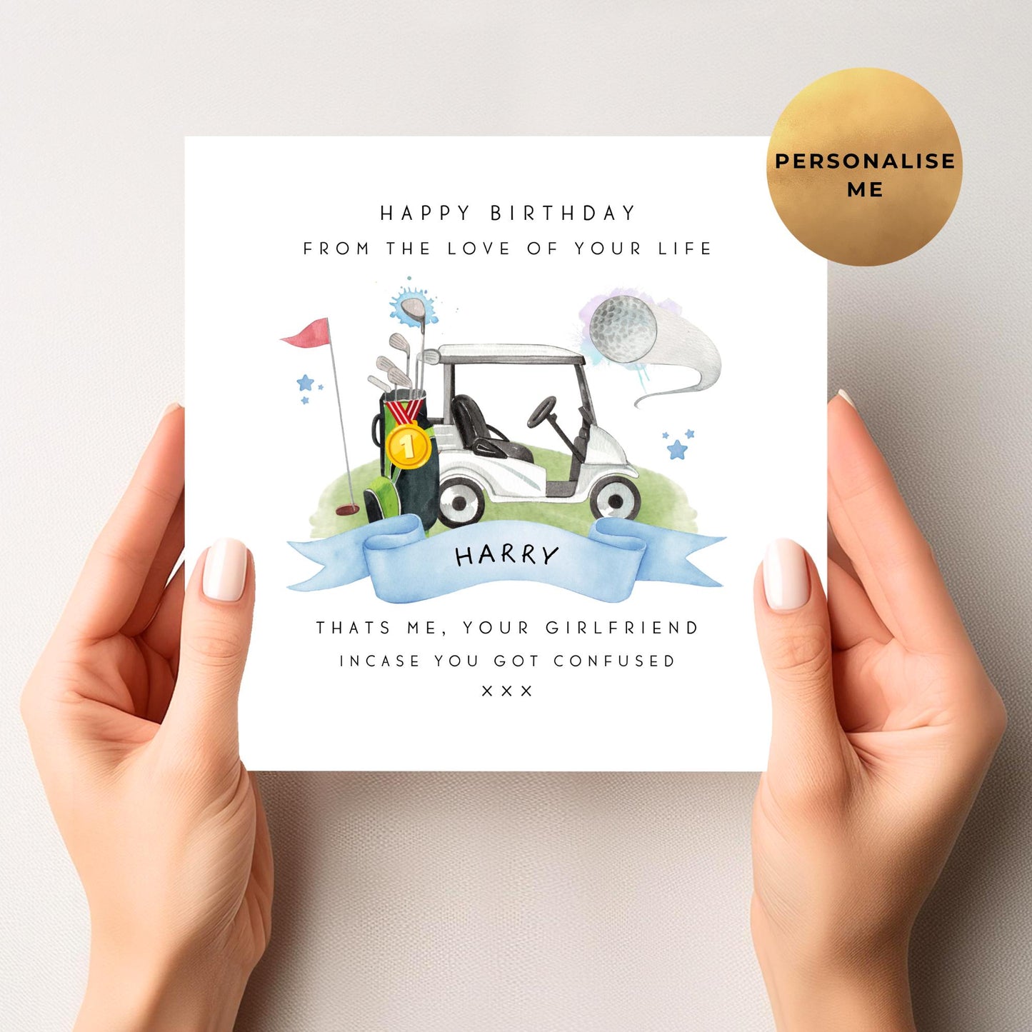 Golf Birthday Card For Him