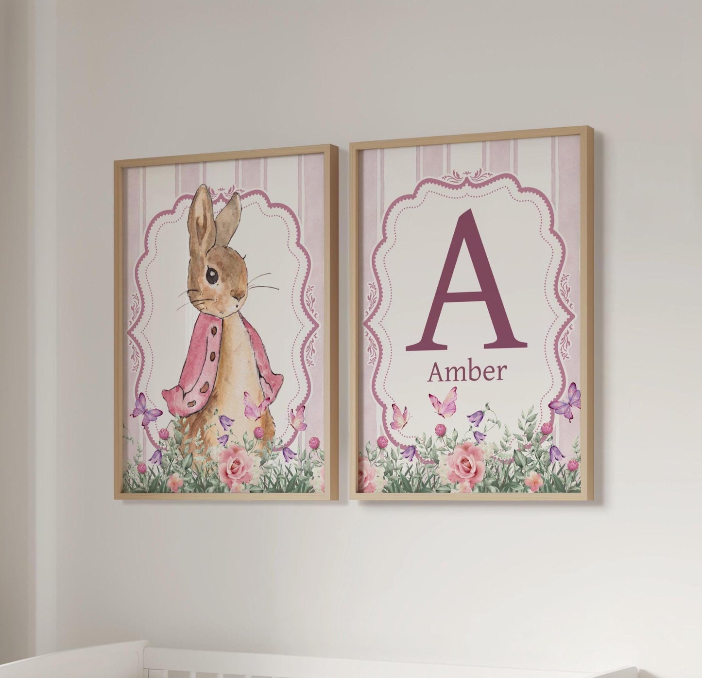 2x Peter Rabbit Floral Prints