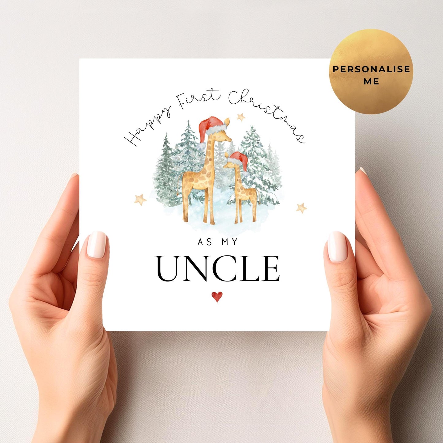 First Christmas As My Uncle Card