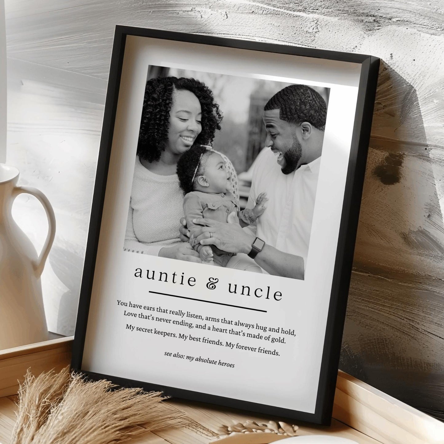 Photo Print For Auntie & Uncle