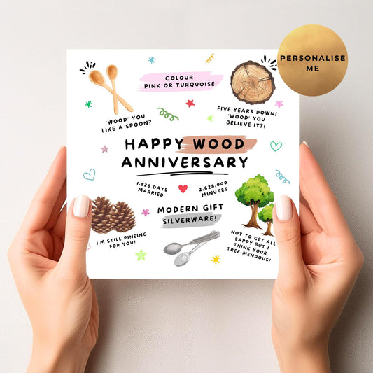 Fifth Anniversary Card
