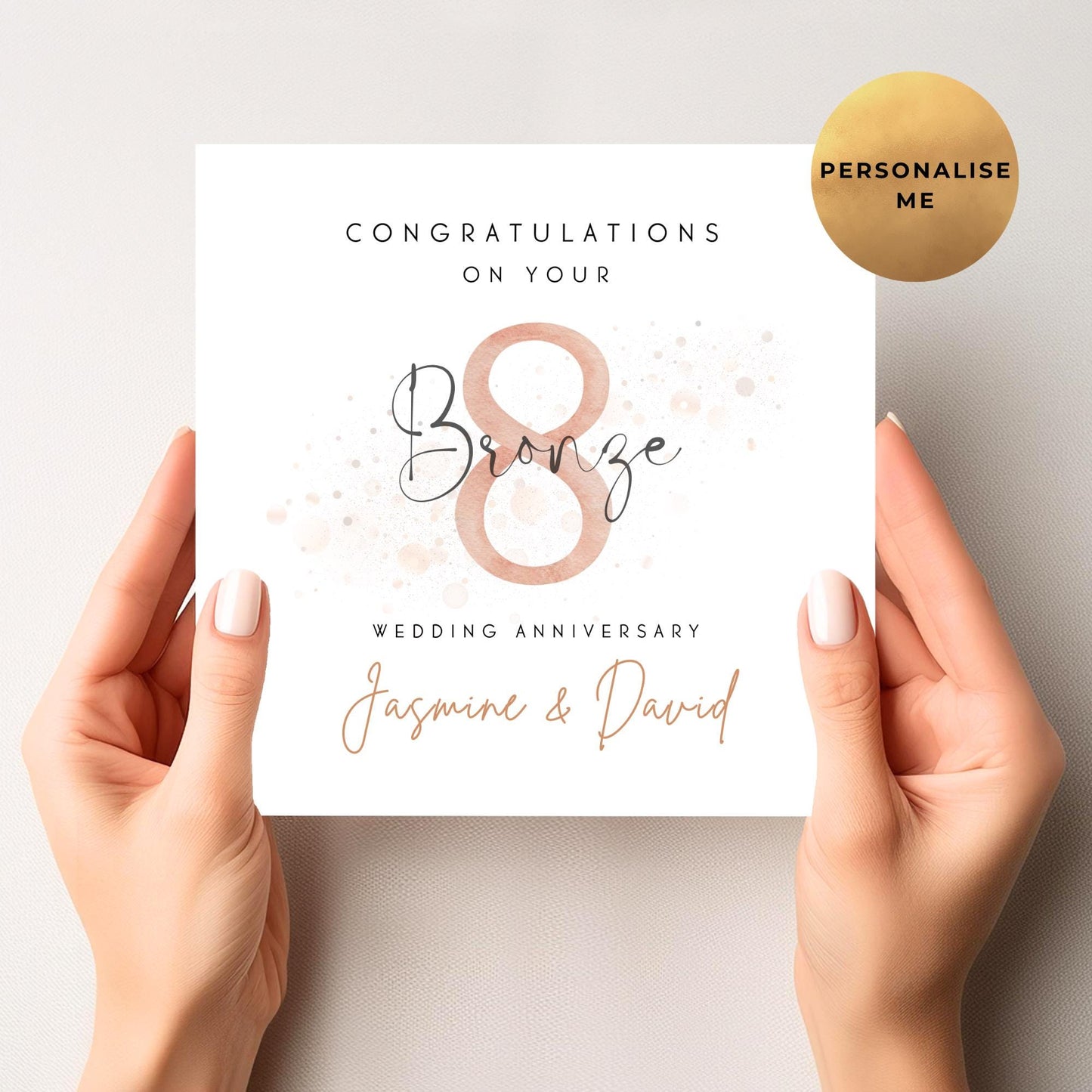 Bronze Anniversary Card