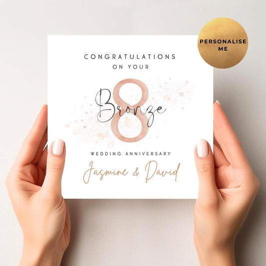 Bronze Anniversary Card